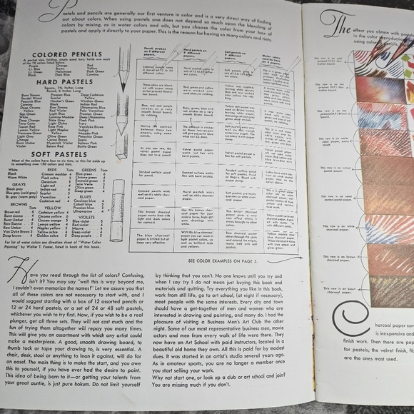 How to Draw With Pastels by Walter Foster Art Instruction Drawing Book #6 VTG - Picture 13 of 16